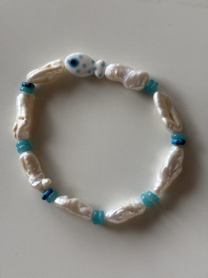 Ocean Wave Gone Fishing Anklet